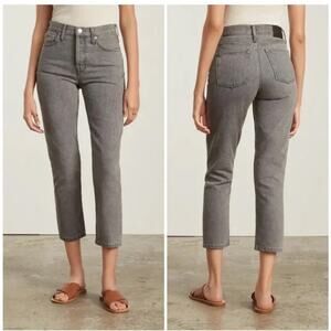 EVERLANE GREY 90S CHEEKY JEAN CROP